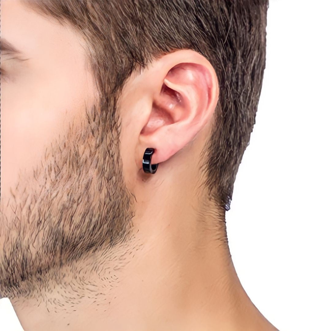 Aretes a presión de Argolla - Sin Perforación (Par)