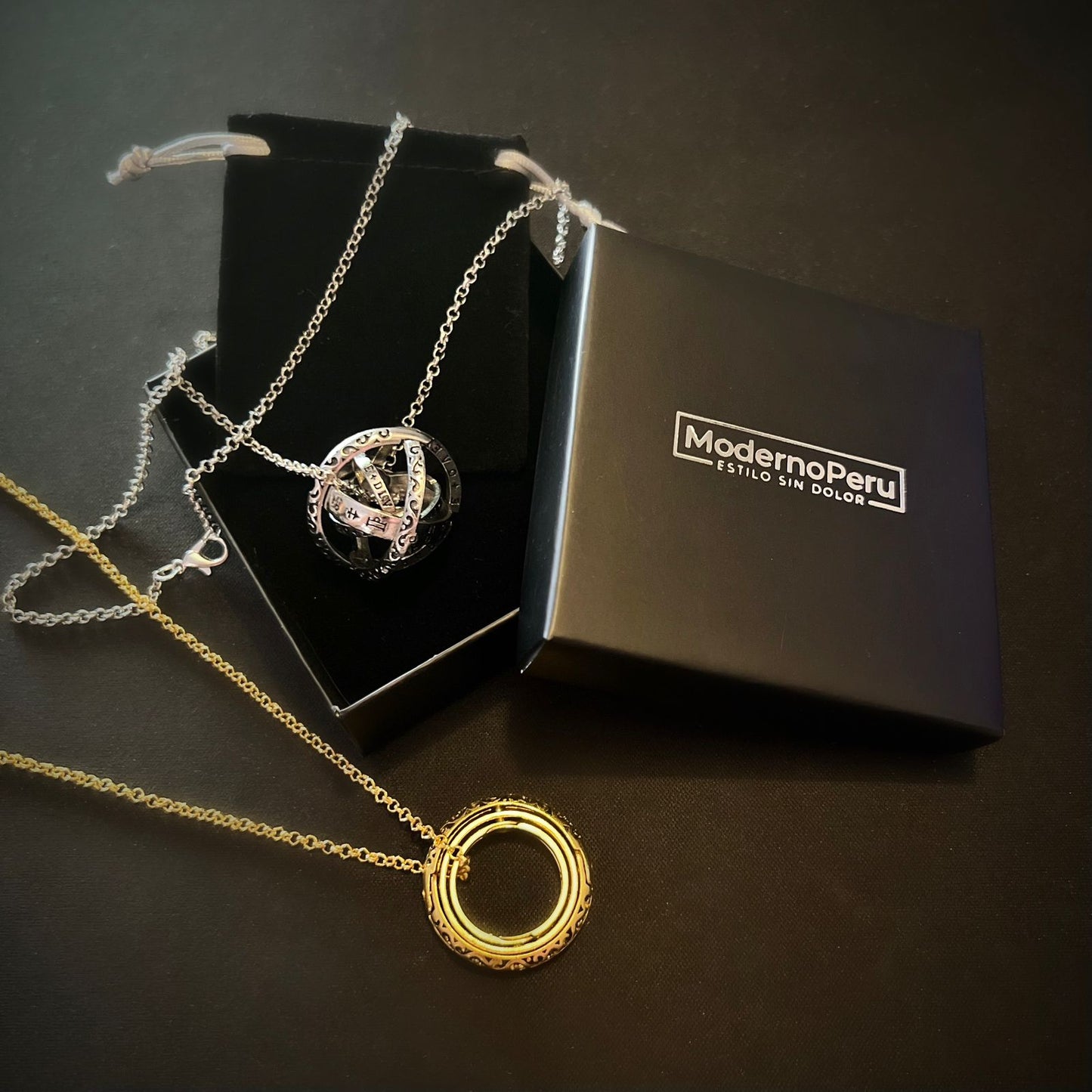 Cadena con dije Convertible Astro-Anillo